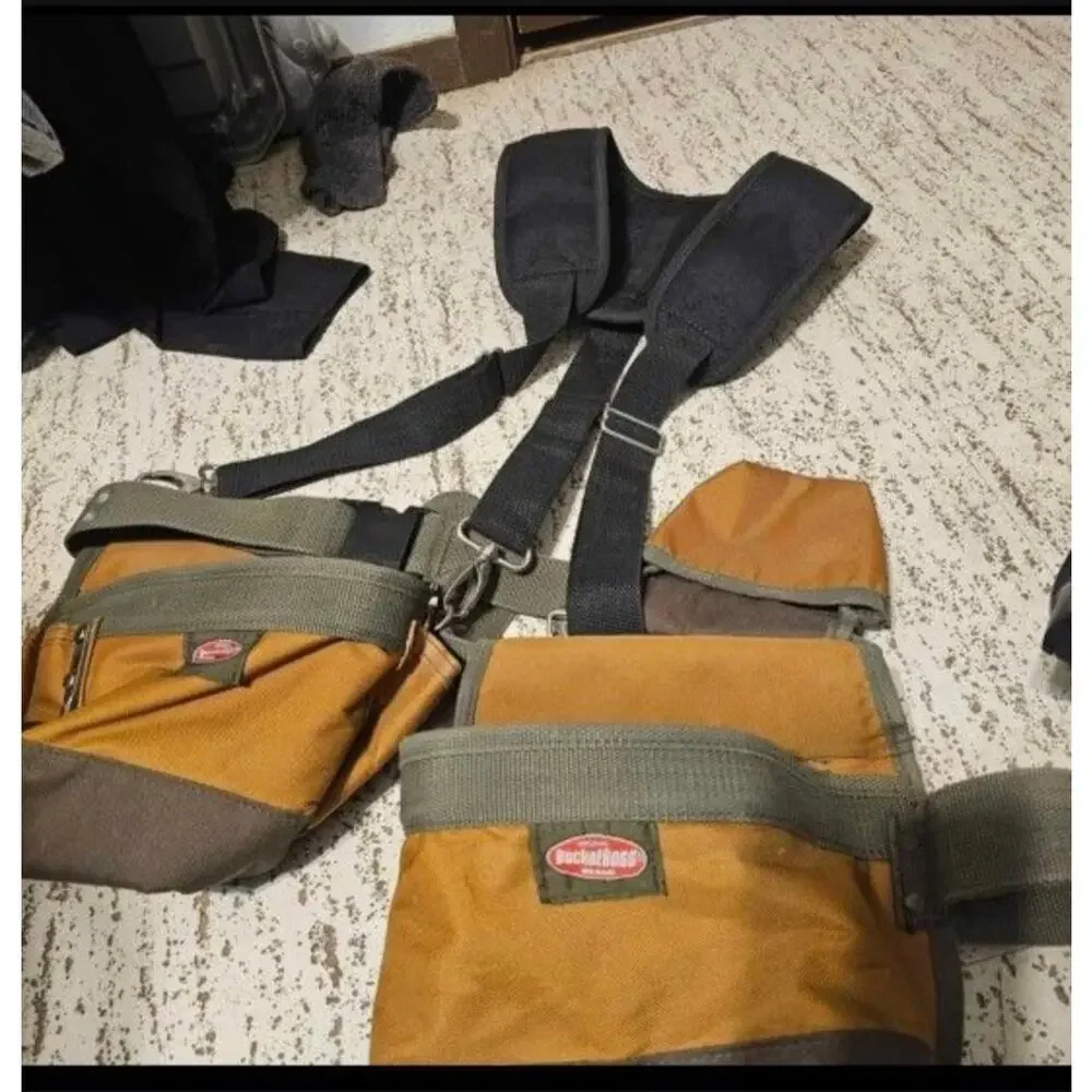 Bucket Boss Handyman’s Tool belt with 2 suspenders and extras